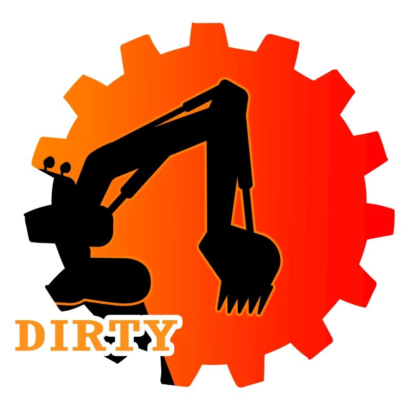 Bagger Baggerfahrer "dirty" Baggerschaufel