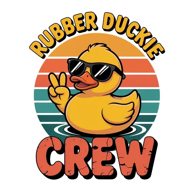 Rubber Ducks Crew Retro Yellow Rubber Duck