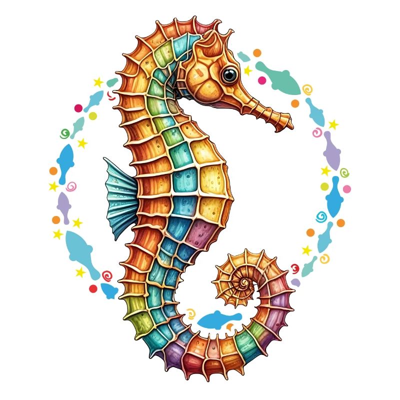 Joli hippocampe décoratif