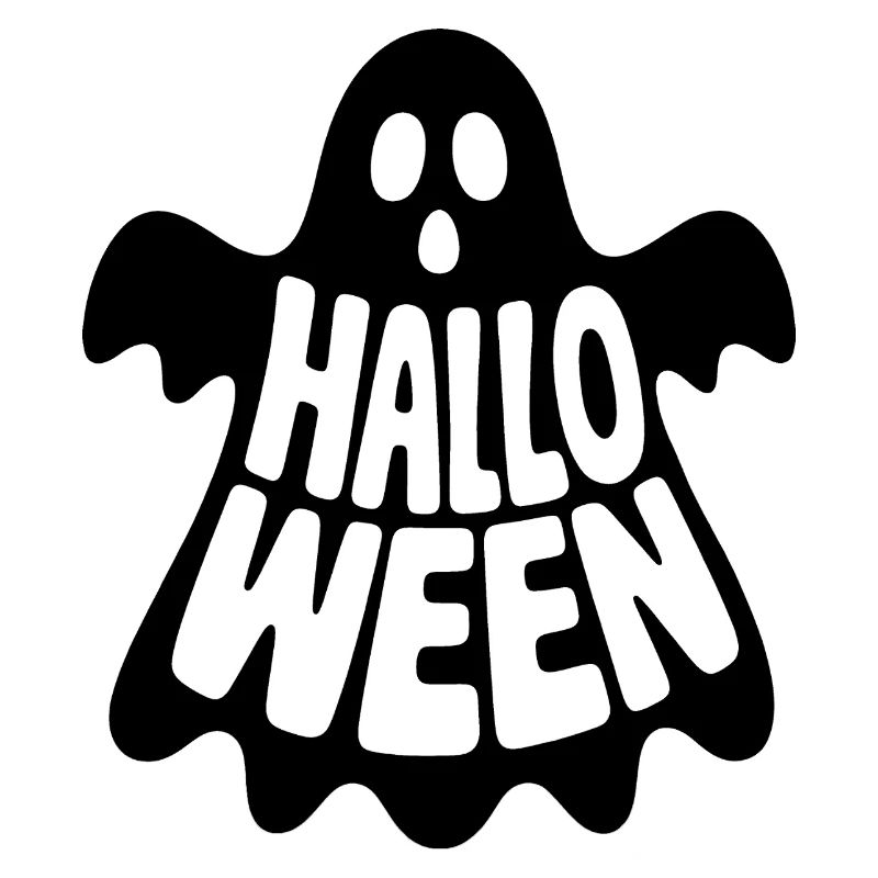 Ghost - Cool Halloween Logo
