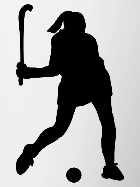 Hockey player shadow image