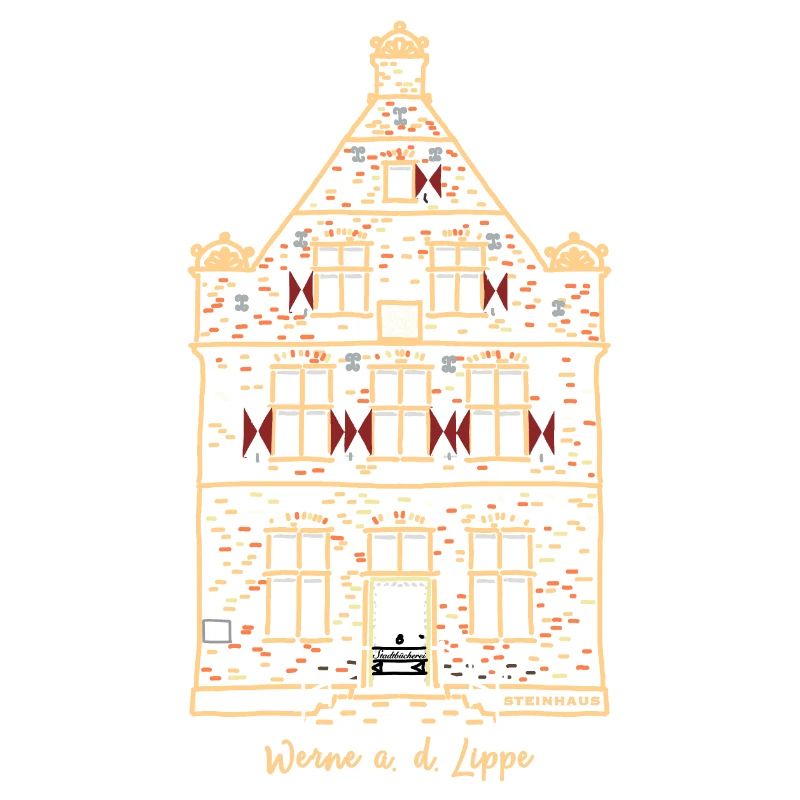 Werne, iconic first stone house, Unna district