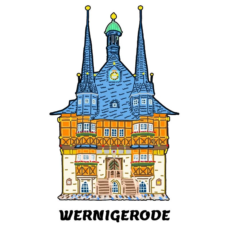 Wernigerode, Town Hall, Half-Timbered House East Germany