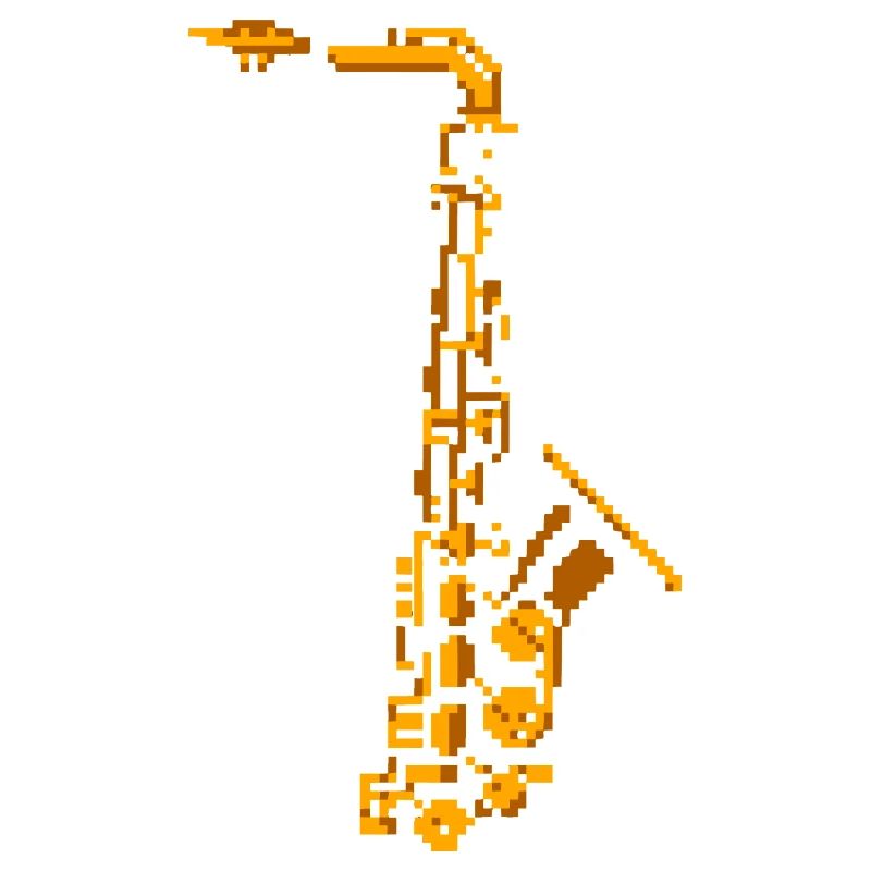 Saxophone Pixel Art
