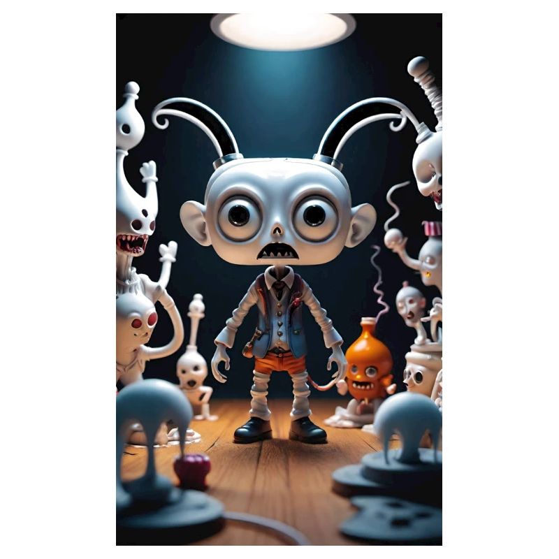 Eccentric Alien Toy Scene