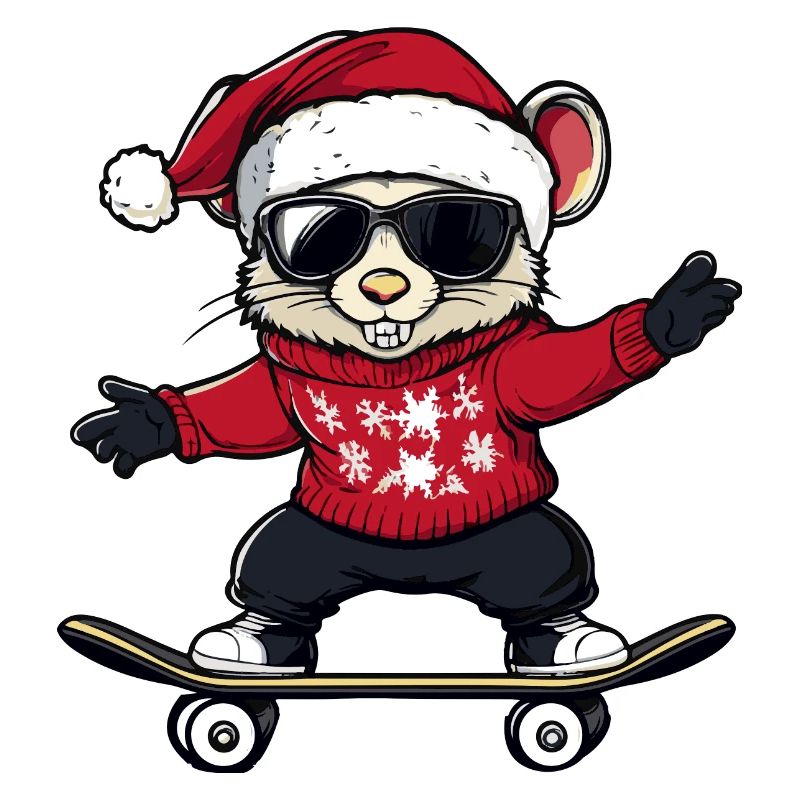 Souris Noël Drôle
