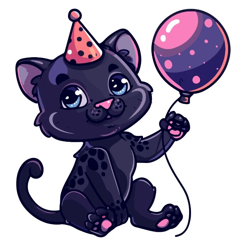 Bébé d’anniversaire de panthère