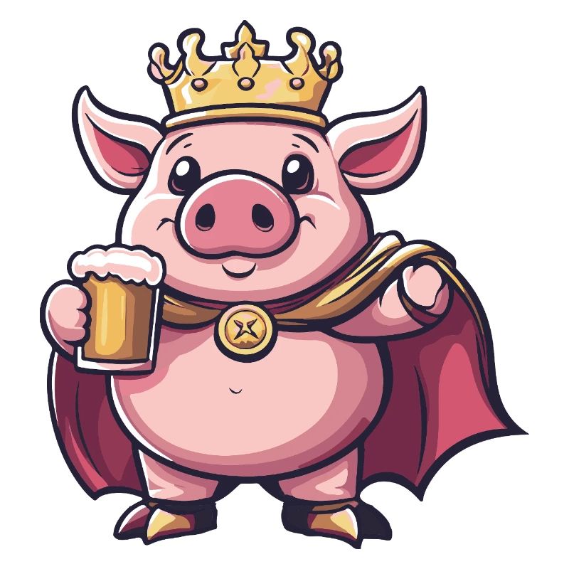 Schwein Bier Lustig