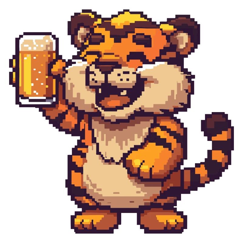 Tiger bière pixel