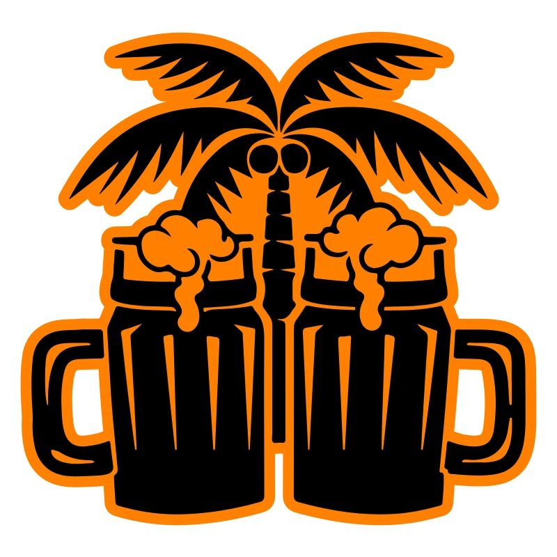 Beer Beach Palm Trees Island