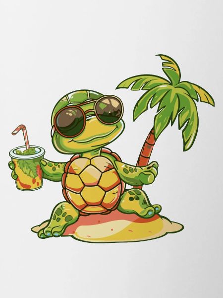 Turtle Summer Beach Comic