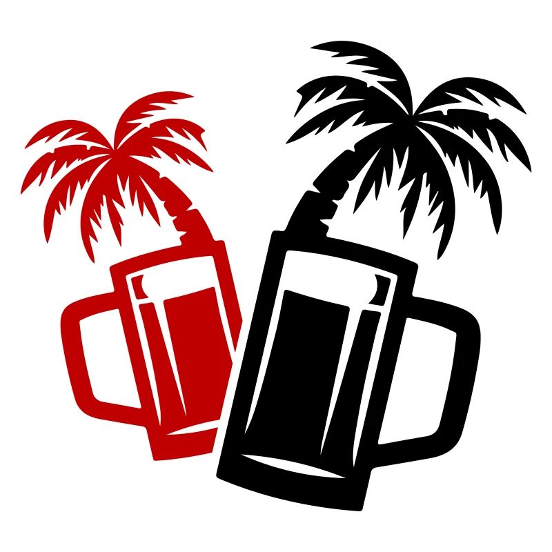 Bier Strand Palmen