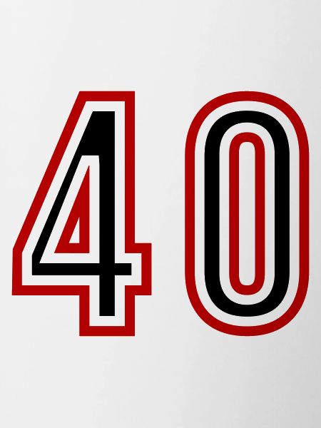 40 Number Years Jersey