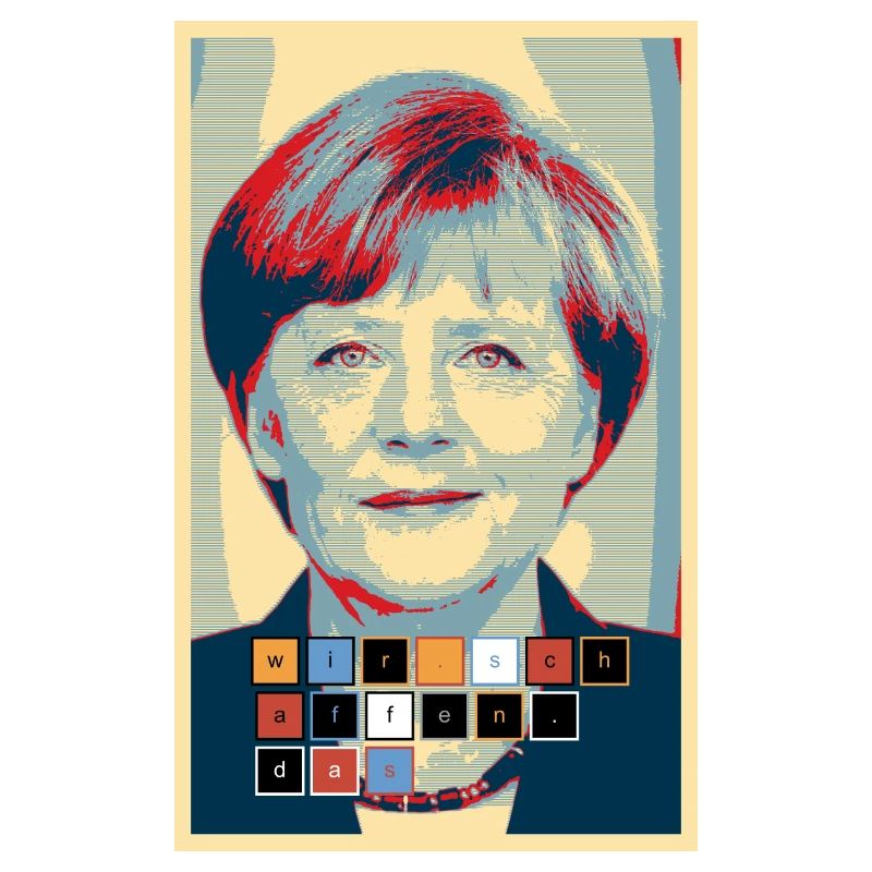 Angela Merkel dans le design Hope we-create-the