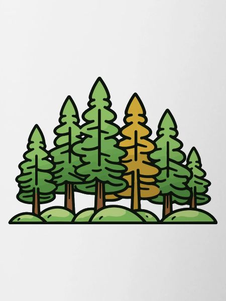 Forest Landscape Trees Nature