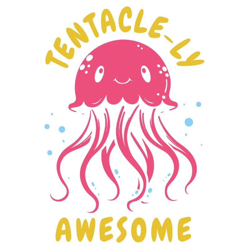 Tenacle-ly Awesome - Méduse avec tentacules