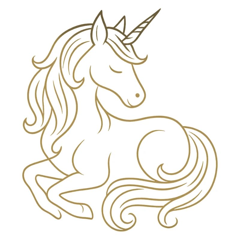 Aurum Cornu - Une noble licorne dorée