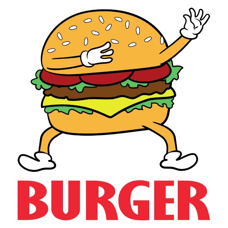 Dabbing Dab Burger Hamburger Cheeseburger Imbiss
