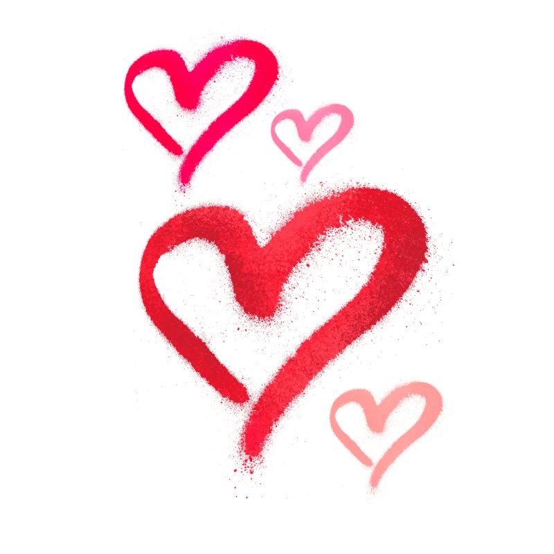 spray paint,spray,hearts,graffiti,red,pink