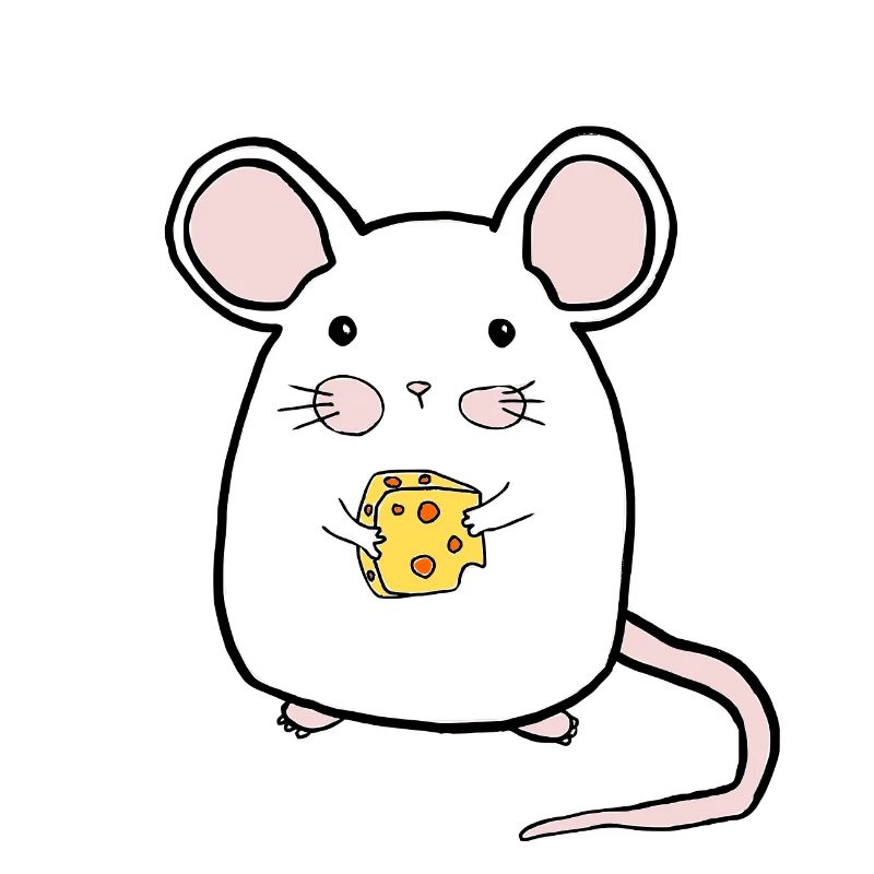 Maus mit Käse /Mäuschen