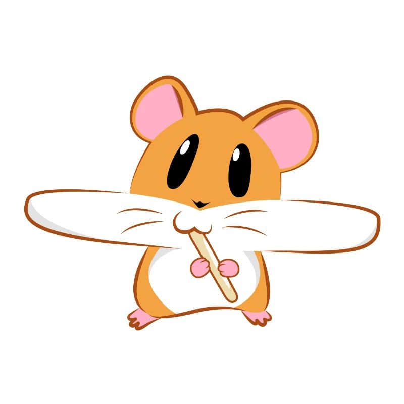 Hamster Eating Lollipop - Hamster eats lollipop