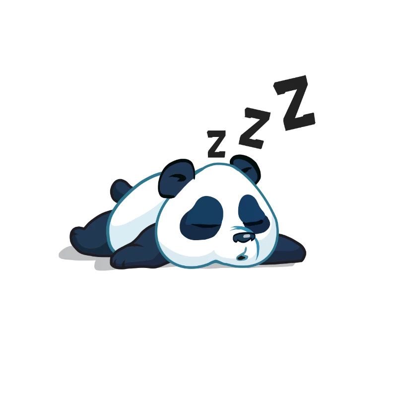 Panda, der schläft