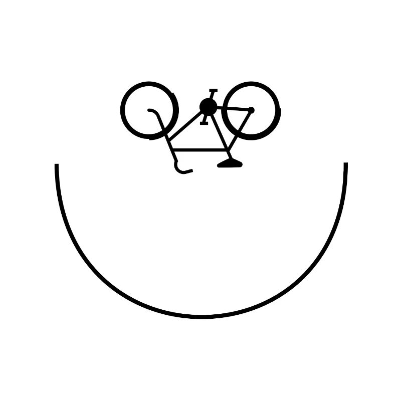Bicycle smile face