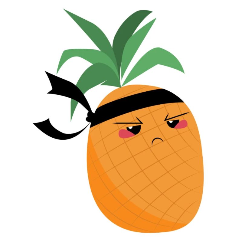 Ninja Pineapple - Fruity Warrior