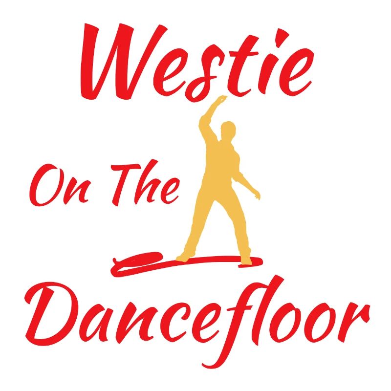 Westie on the dancefloor West Coast Swing Geschenk