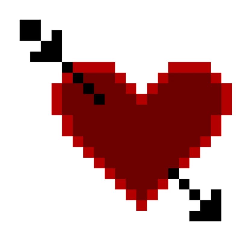 Herz Pixelart