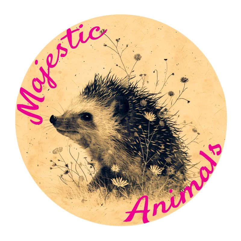 Animaux majestueux : Petit hérisson mignon