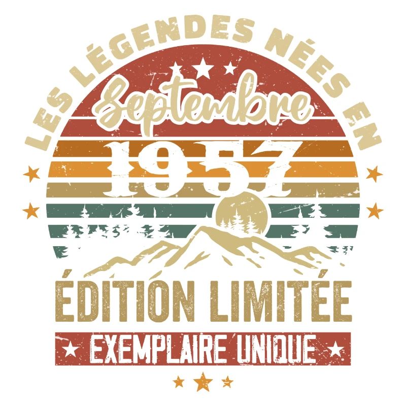 Retro 1957 - Legends born in September 1957