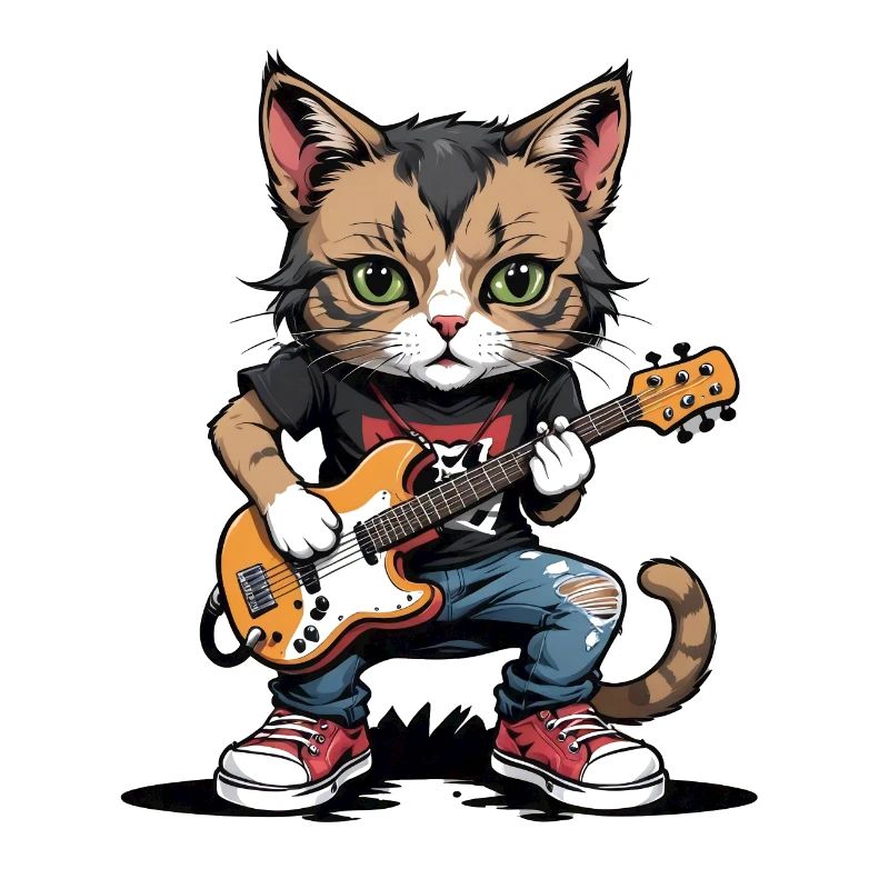 Cat Rocker Katze HardRock Geschenk