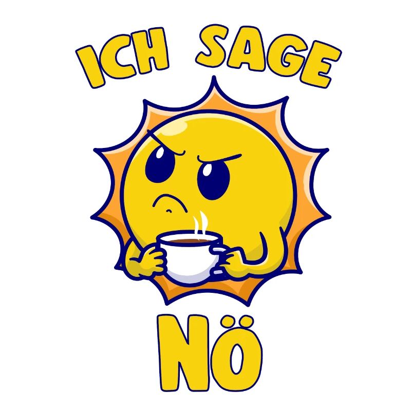 Ich Sage Nö Niedlicher Smiley Kaffeetasse