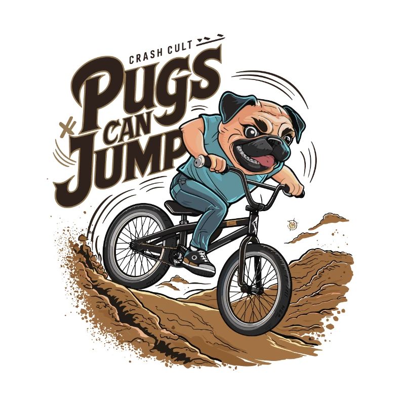 Mops Hundehalter Mops Pugs Can Jump