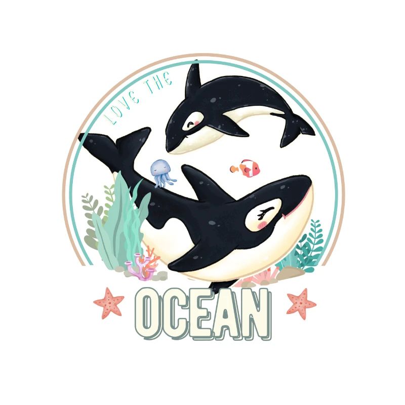 Amour Orques Bébé Océan