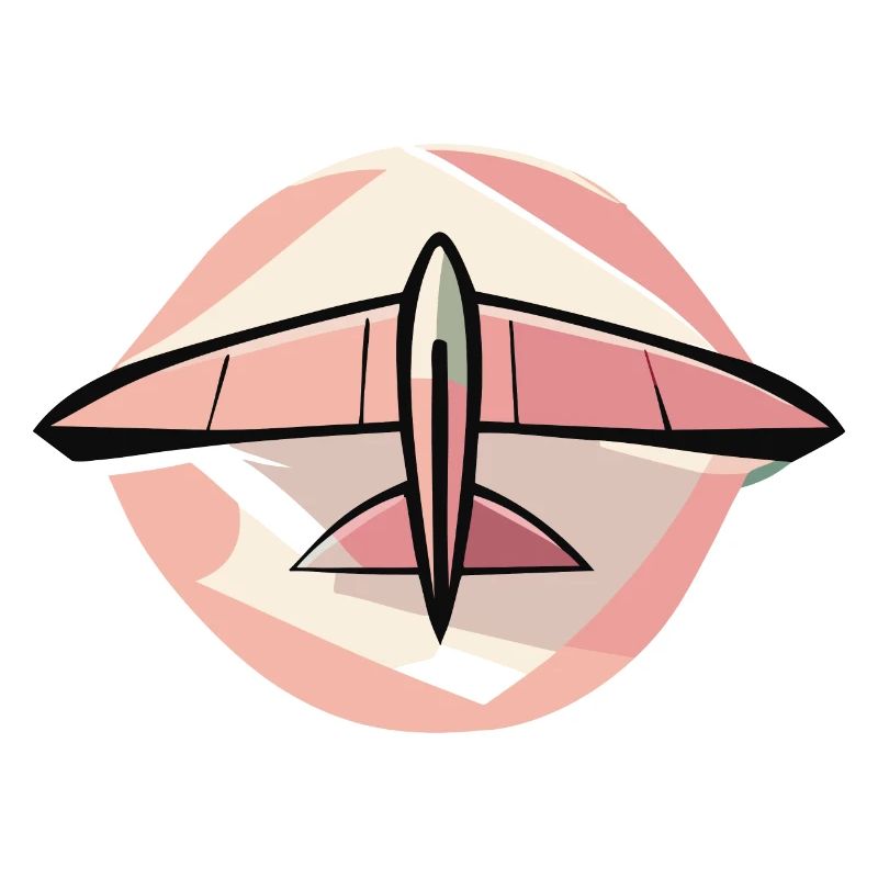 Vert planeur rose