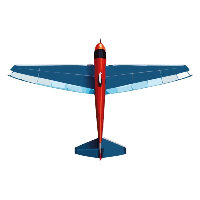 BleuPlaneur rouge