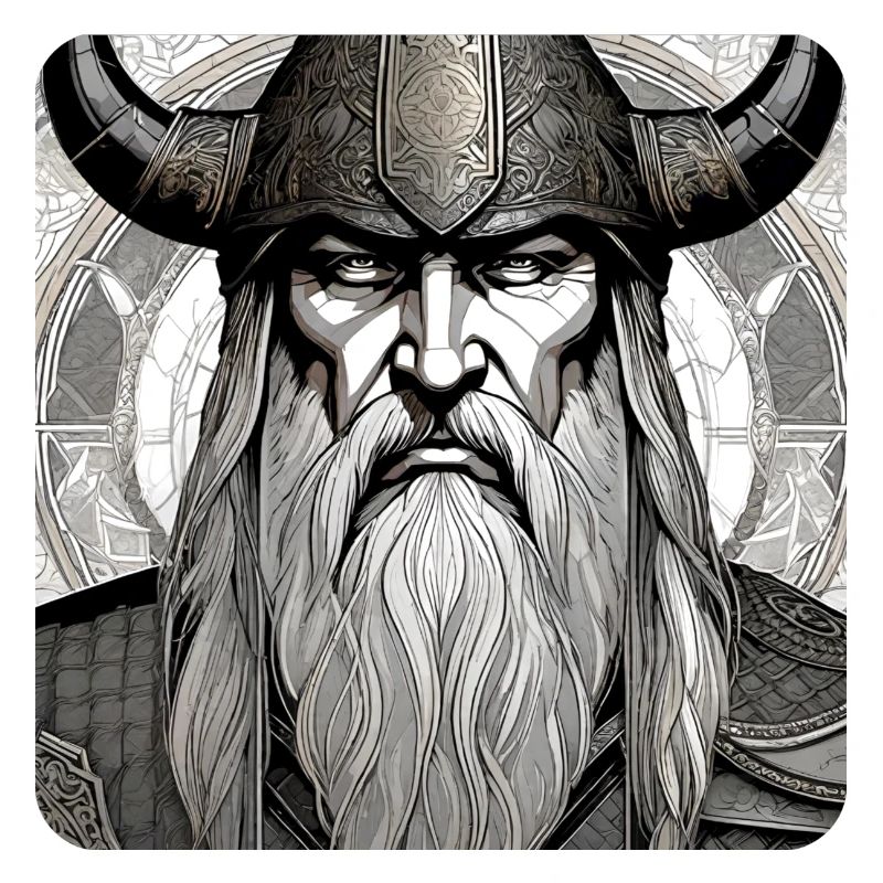 Fier Viking avec casque de cornes