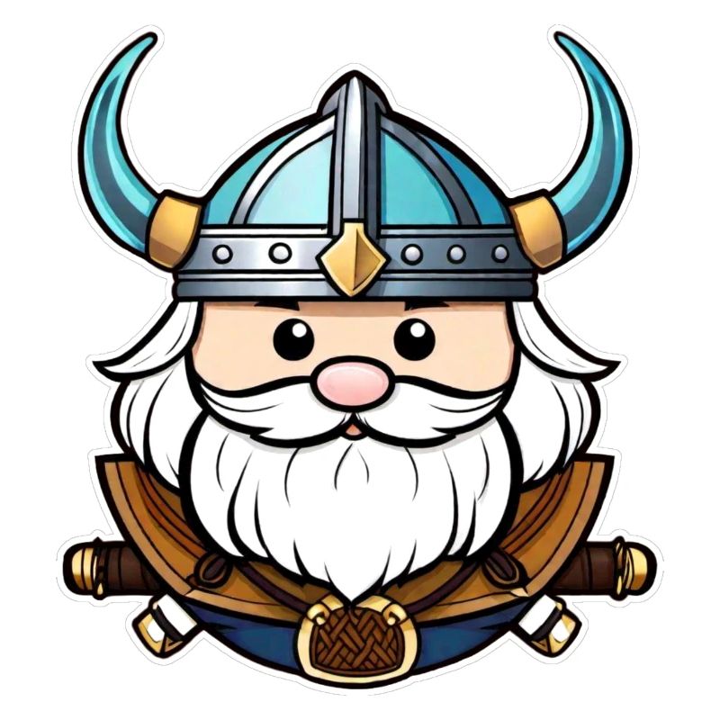 Fier Viking avec casque de cornes
