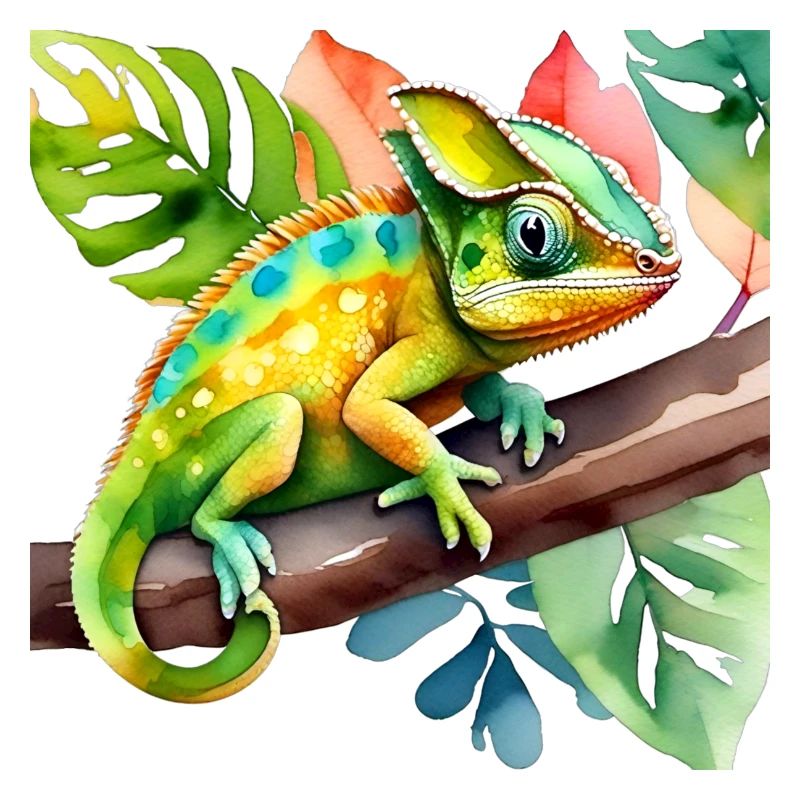 Cute little chameleon
