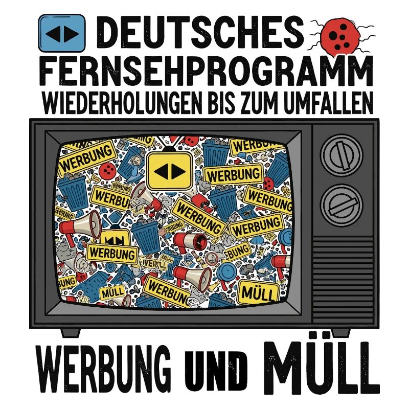 Deutsches TV - Werbung und Müll