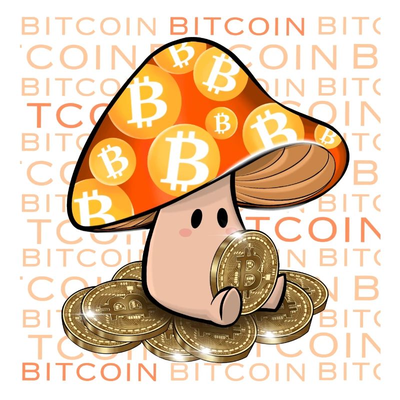 Bitcoin Pilz Krypto Coin Geschenk Idee