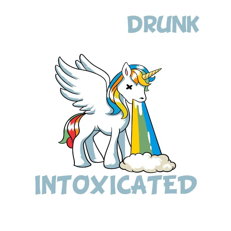 Magical Mythical Clouds Drunkard Beer Rainbow Top
