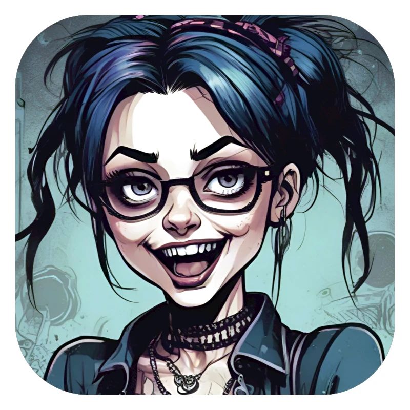 Fille punk gothique cool