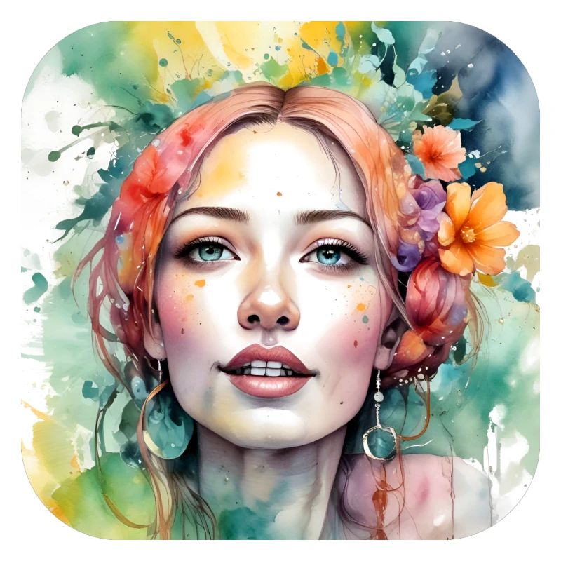 Fille de fleur cool