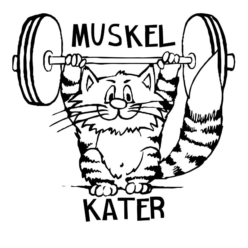Cadeau de chat musculaire
