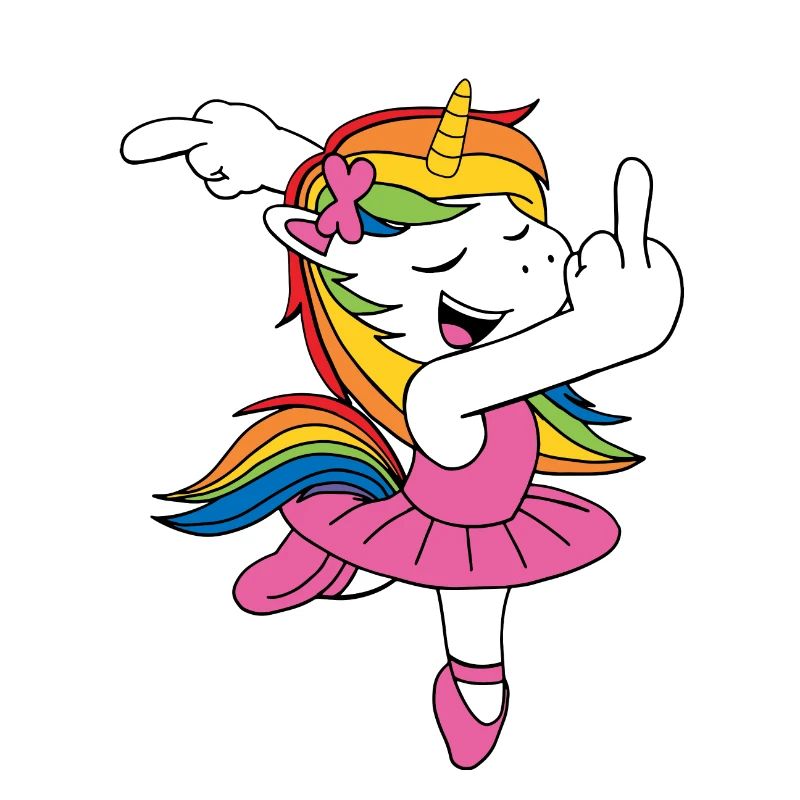Mittelfinger Einhorn