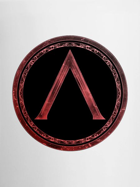 Sparta Lambda Symbol Keltisch Feuerrot