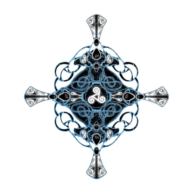 Celtic cross triskele